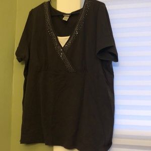 Brown short sleeved shirt 22/24